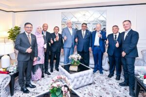 Courtesy call reception area with WEC, TAPiO and Melaka EXCO members